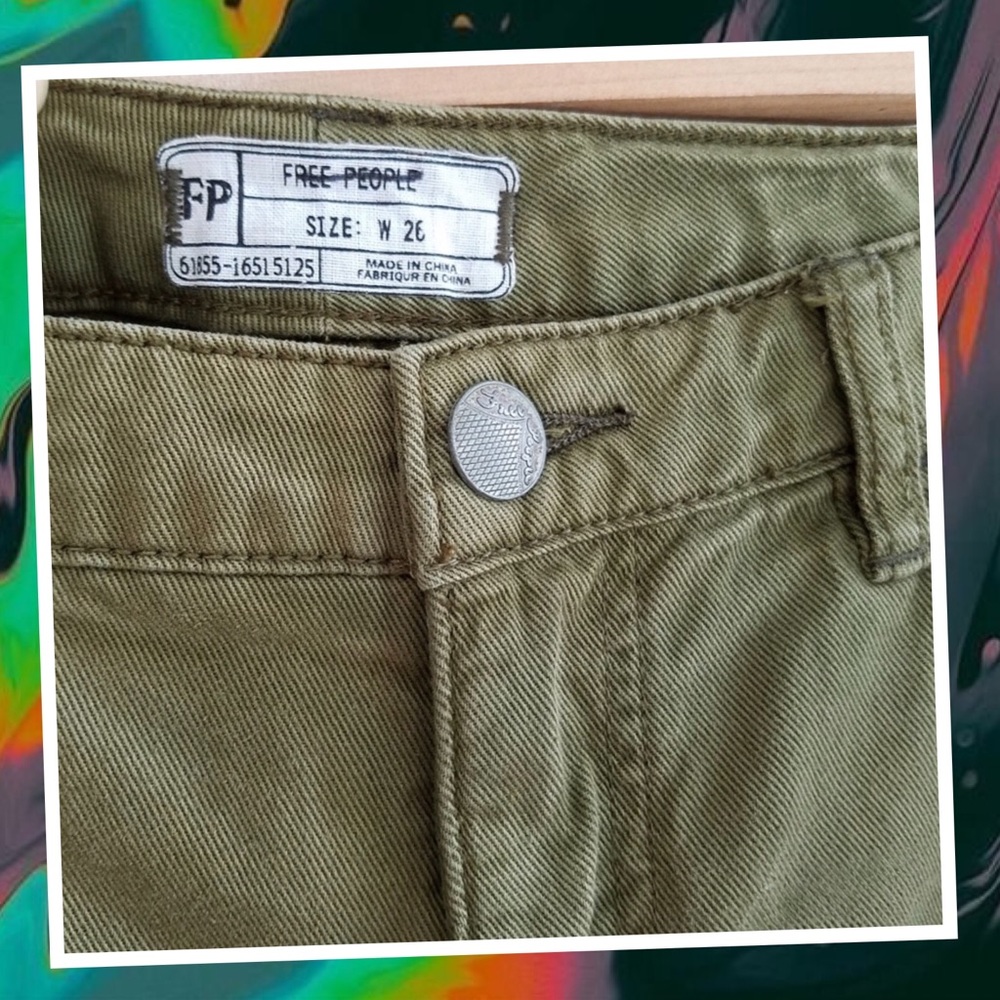 FP High Rise Irreplaceable Short Army Cutoffs - Picture 5 of 9